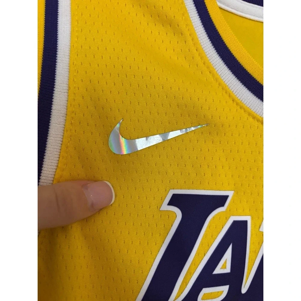 Nike NBA Los Angeles Lakers Lebron James #6 Swingman‎ Jersey Sz Youth Large V-17